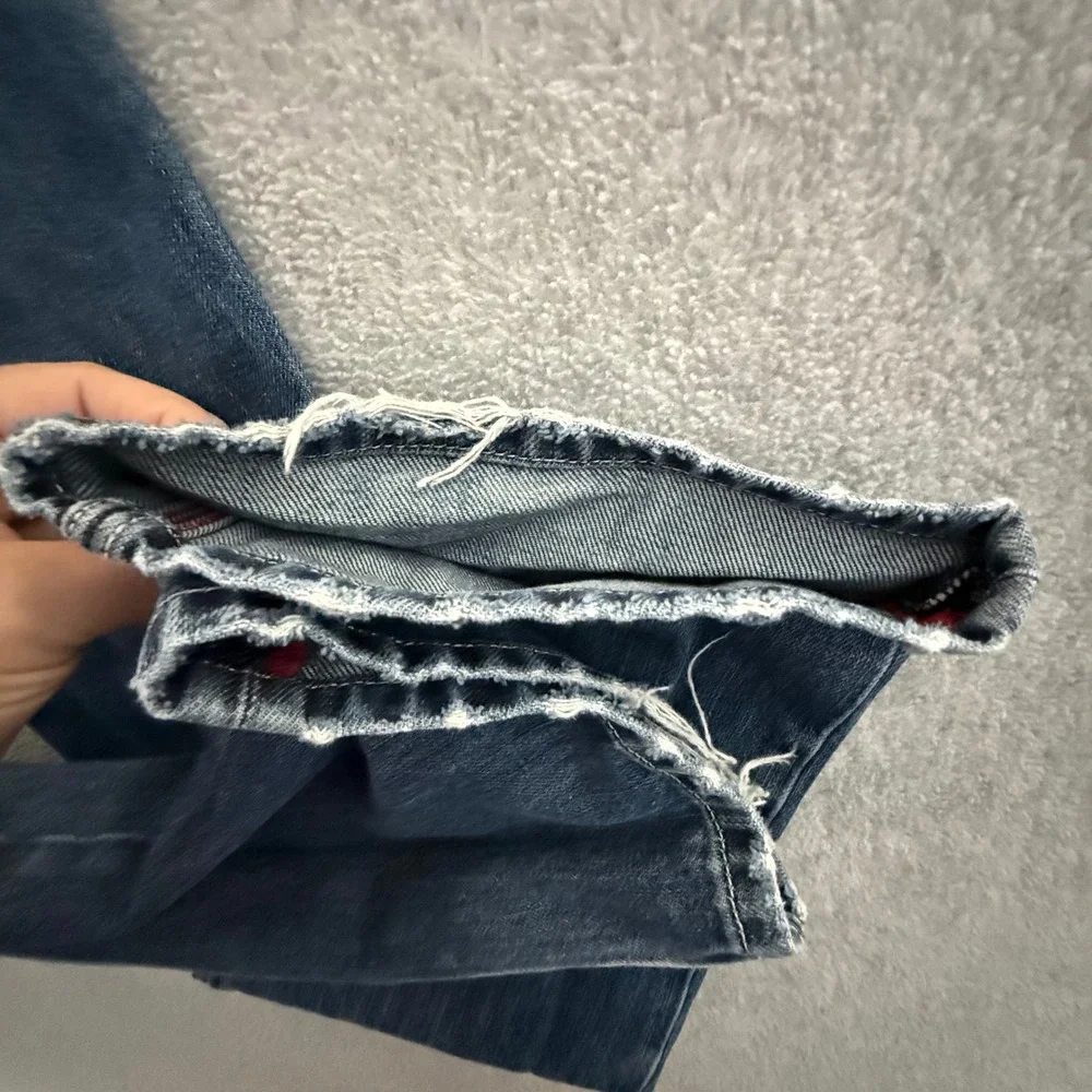 Diesel Yarik Mens 30x32 Straight Leg Distressed Blue Jeans Wash 0070Y Italy